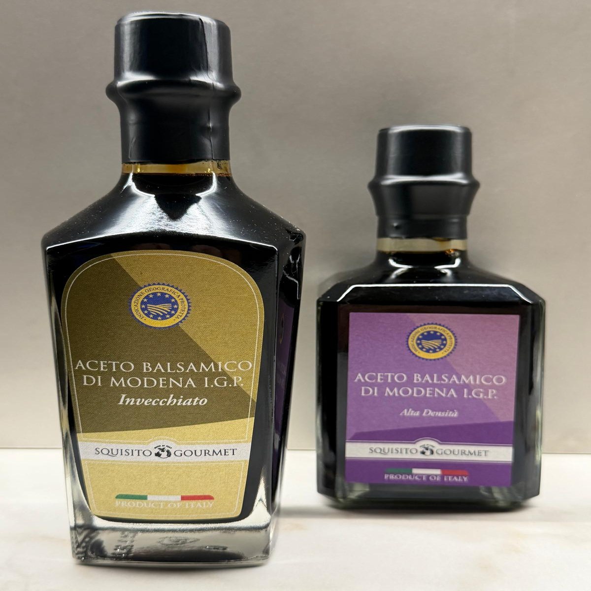 Le bottiglie Squisito Gourmet